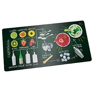 TABUA DE VIDRO PARA CAIPIRINHA 16 CM PASSO A PASSO
