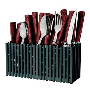 CJ. DE TALHERES VARANDA GOURMET WOODEN 24 PC.
