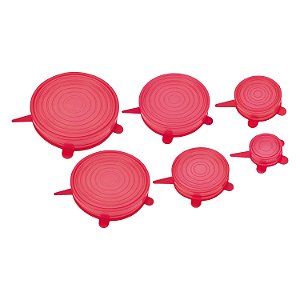 CJ. TAMPAS DE SILICONE 6 PC.