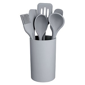 CJ. DE GADGETS DE SILICONE 7 PC. CINZA
