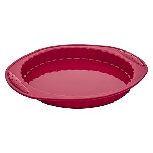 FORMA PARA TORTA DE SILICONE VERMELHA