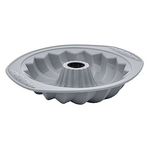 FORMA PARA PUDIM DE SILICONE CINZA