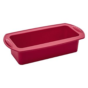 FORMA PARA PAO DE SILICONE VERMELHA