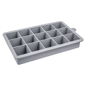FORMA PARA GELO DE SILICONE CINZA