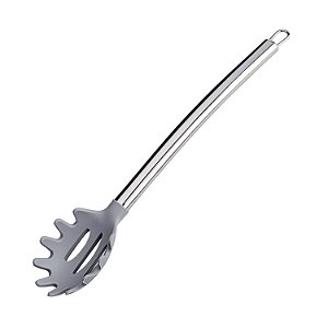 PEGADOR PARA MASSA DE SILICONE COM CABO INOX CINZA