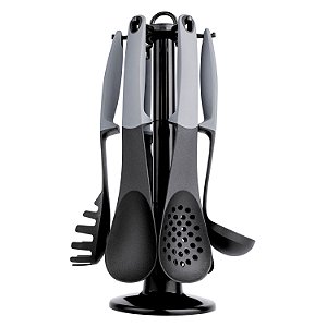 CJ. DE GADGETS DE NYLON 7 PC. CINZA