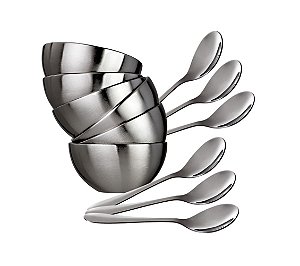 CJ. PARA SOBREMESA INOX 12 PC.