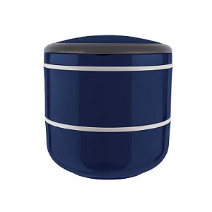 MARMITA LUNCH BOX PARA MICROONDAS DUPLA AZUL