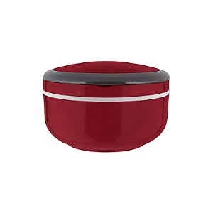 MARMITA LUNCH BOX PARA MICROONDAS INDIVIDUAL VERMELHA