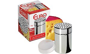 QUEIJEIRA INOX COM TAMPA PLASTICA 10 CM