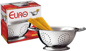 ESCORREDOR INOX PARA MASSA 24 CM