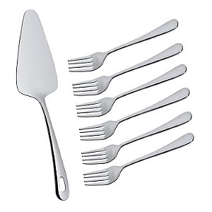 CJ. ESPATULA E GARFO PARA BOLO 7 PC.