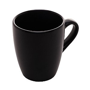 CANECA DE CERÂMICA CRONUS PRETA 360ml