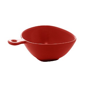 CJ 4 BOWLS PORCELANA VERMELHO 14x12x6cm