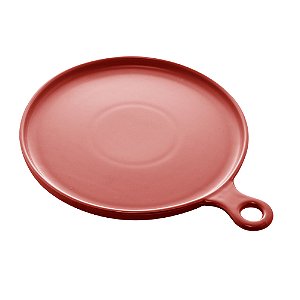 PRATO PORCELANA VERMELHO 32cm