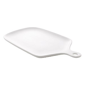 CJ 2 TRAVESSAS PORCELANA BRANCO 26x16x2cm