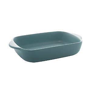 CJ 2 TRAVESSAS PORCELANA MENTA 24x14x5cm