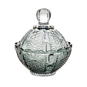 POTICHE DECORATIVO CRISTAL PRINCESS VERDE 11x11cm