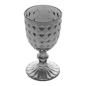 CJ 6 TAÇAS VIDRO P/VINHO DIAMANT CINZA 245ml