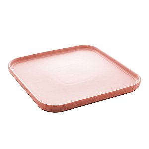 CJ 2 TRAVESSAS PORCELANA NÓRDICA ROSA MATT 25x25x2cm