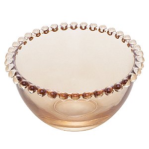 CJ 4 BOWLS CRISTAL PEARL ÂMBAR 14x8cm