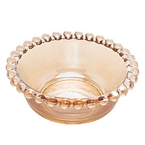 CJ 4 BOWLS CRISTAL PEARL ÂMBAR 12x4cm