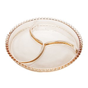 PETISQUEIRA CRISTAL PEARL ÂMBAR 24cm
