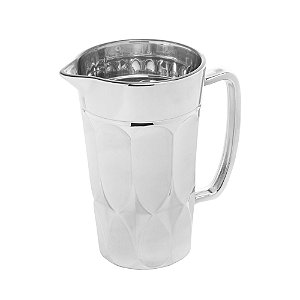 JARRA VIDRO CURVES PRATEADO METALIZADO 1l