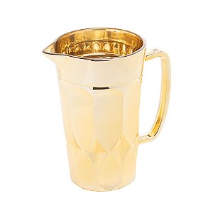JARRA VIDRO CURVES DOURADO METALIZADO 1l