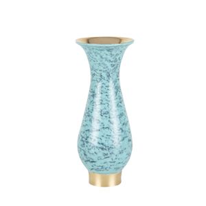 VASO DECORATIVO METAL DOURADO 4x9cm