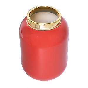 VASO DECORATIVO PORCELANA CORAL 15x21cm