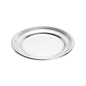 CJ 4 PC PRATO PRATA P/SOBREMESA ELEGANCE 18cm
