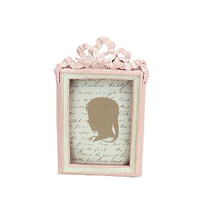 PORTA-RETRATO RESINA ROSA 6x9cm