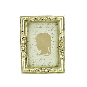 PORTA-RETRATO RESINA PRATEADO 6x9cm