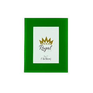 PORTA-RETRATO VIDRO VERDE 13x18cm