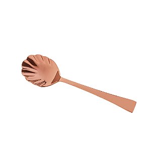 CJ 2 COLHERES AÇO INOX P/AÇÚCAR BERNA ROSE