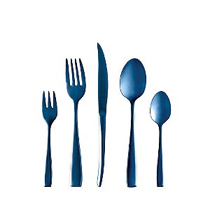 FAQUEIRO 30PC AÇO INOX DAVOS AZUL FOSCO