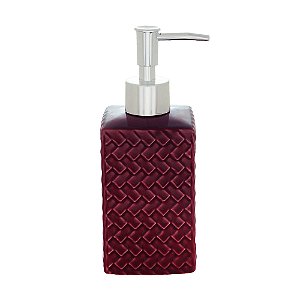 PORTA SABONETE LÍQUIDO CERÂMICA VERMELHO