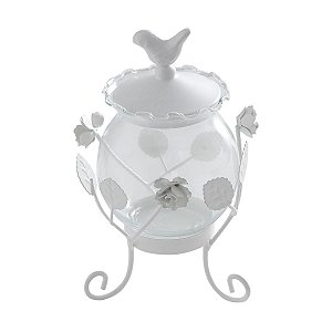 POTICHE DECORATIVO CINZELADO FERRO FUNDIDO ESMALTADO 800ml