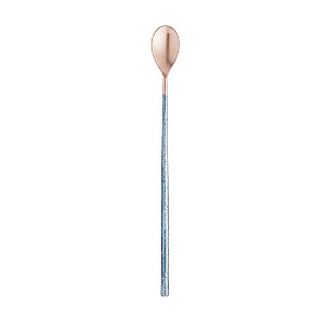 COLHER AÇO INOX BAILARINA TURIM ROSE/AZUL 30cm