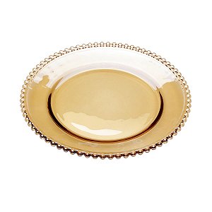 SOUSPLAT CRISTAL PEARL ÂMBAR 32x3cm
