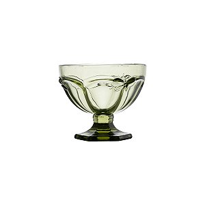 CJ 6 TAÇAS VIDRO BORBOLETA VERDE 260ml