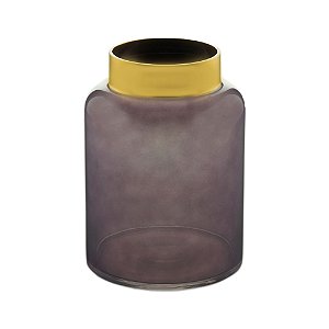 VASO VIDRO ROXO 14x21cm