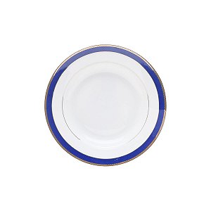 CJ 6 PC PRATOS FUNDOS PORCELANA BONE CHINA ALTO RELEVO 20cm