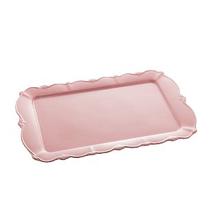 TRAVESSA PORCELANA FANCY ROSE 42x26x3cm