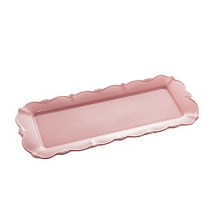 TRAVESSA PORCELANA FANCY ROSE 41x17x2cm