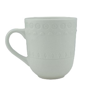 CANECA PORCELANA GRACE BRANCO 370ml