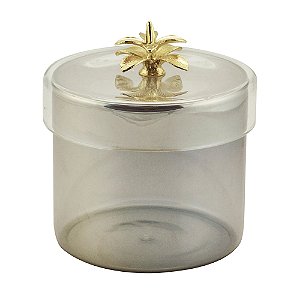 POTICHE DECORATIVO VIDRO FURTA-COR 10x10cm