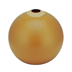 VASO VIDRO ROUND MOSTARDA 25x24cm