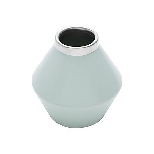 VASO DECORATIVO CERÂMICA VERDE 10x10cm
